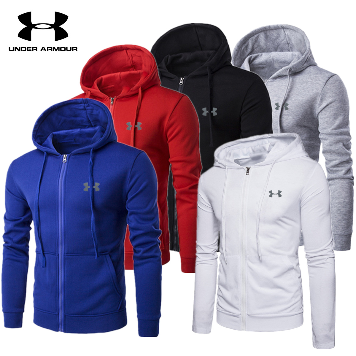 UNDER ARMOUR Áo Khoác Hoodie Dài Tay Thể Thao Cho Nam