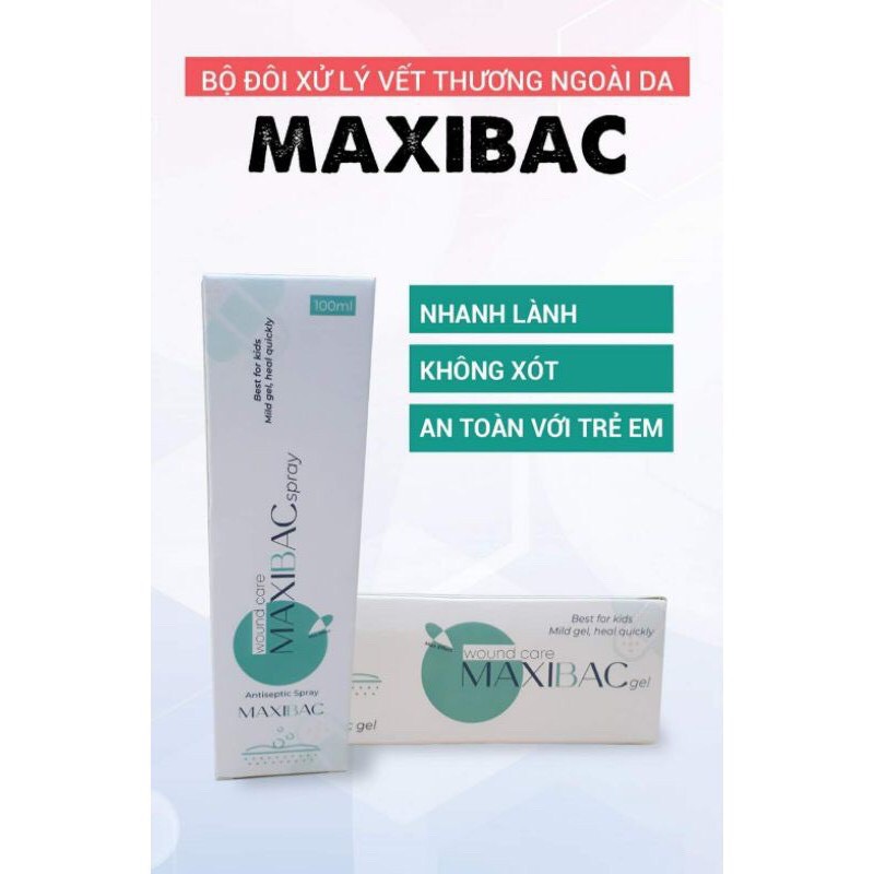 Gel làm sạch và sát khuẩn da Maxibac tuýp 25g