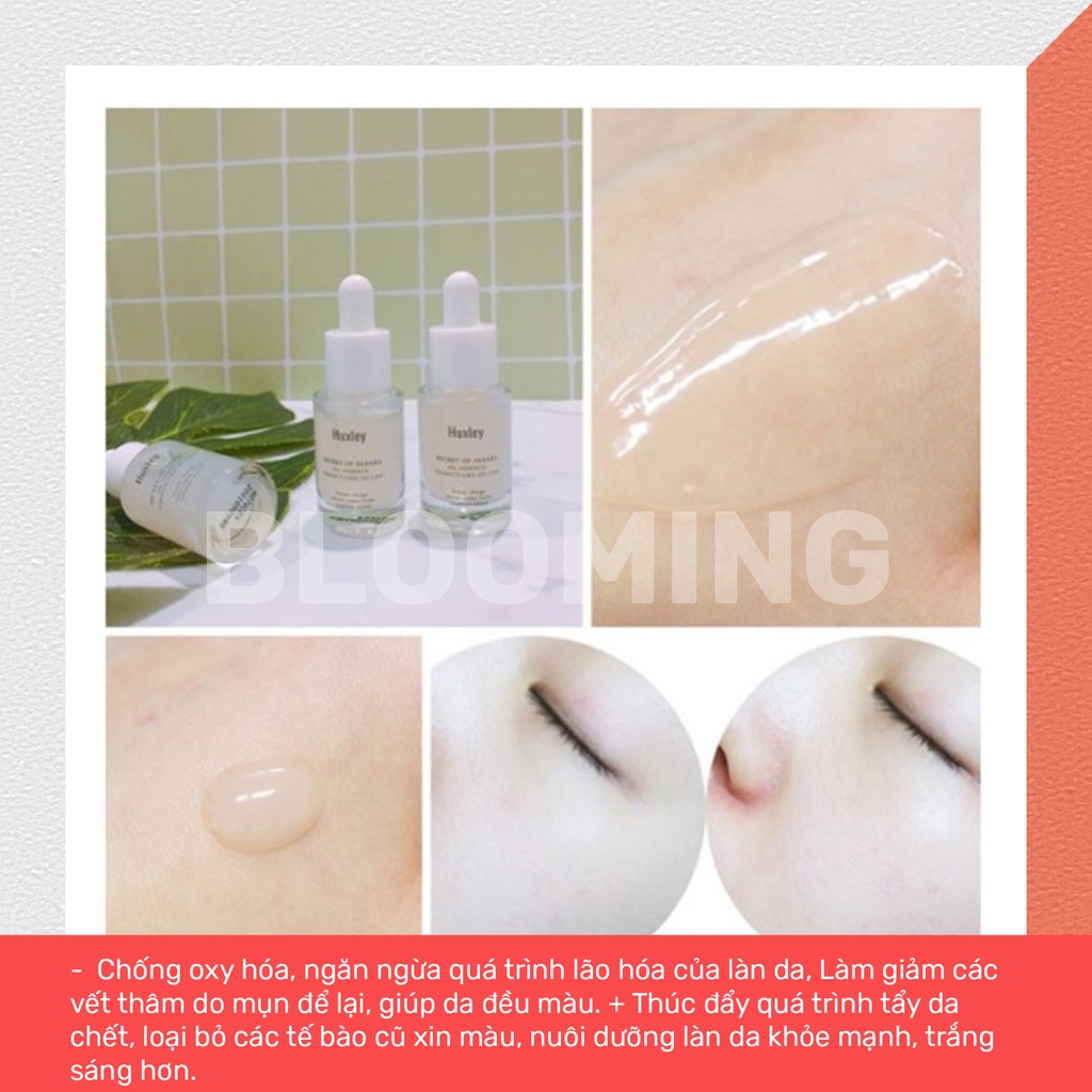 Tinh chất dưỡng phục hồi da chống lão hóa Huxley Oil Essence; Essence-Like, Oil Like 5ml BLOOMING