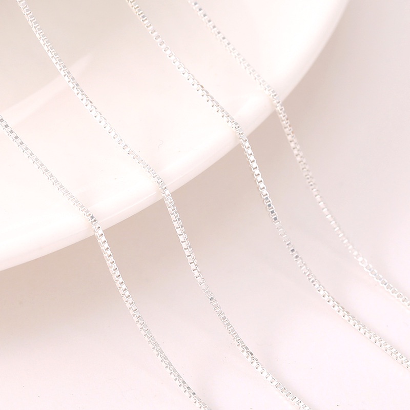 Dây Chuyền Bạc Nam Nữ Trơn Vòng Cổ Chất Liệu Bạc Ý S925 Đơn Giản Thời Trang Phong Cách Unisex Á Âu DC05 Bảo Ngọc Jewelry