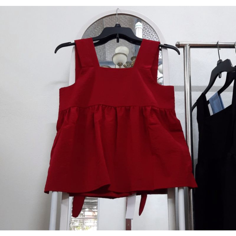 Áo 2 dây bản to thắt nơ sau