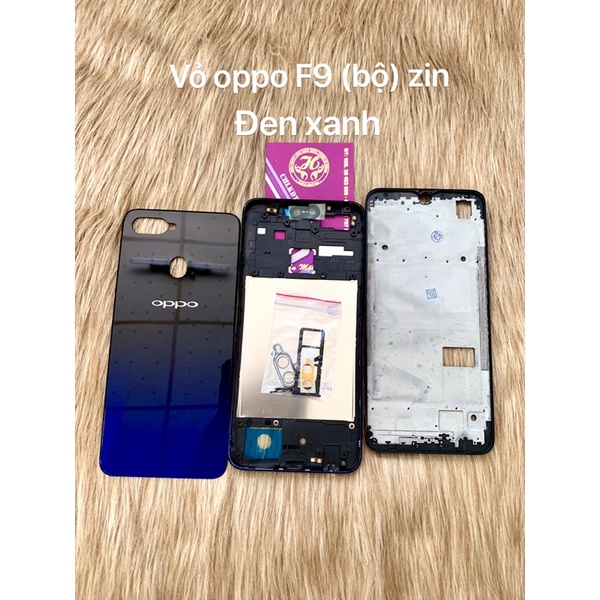 vỏ oppo F9 (bộ) khung sườn + nút linh tinh