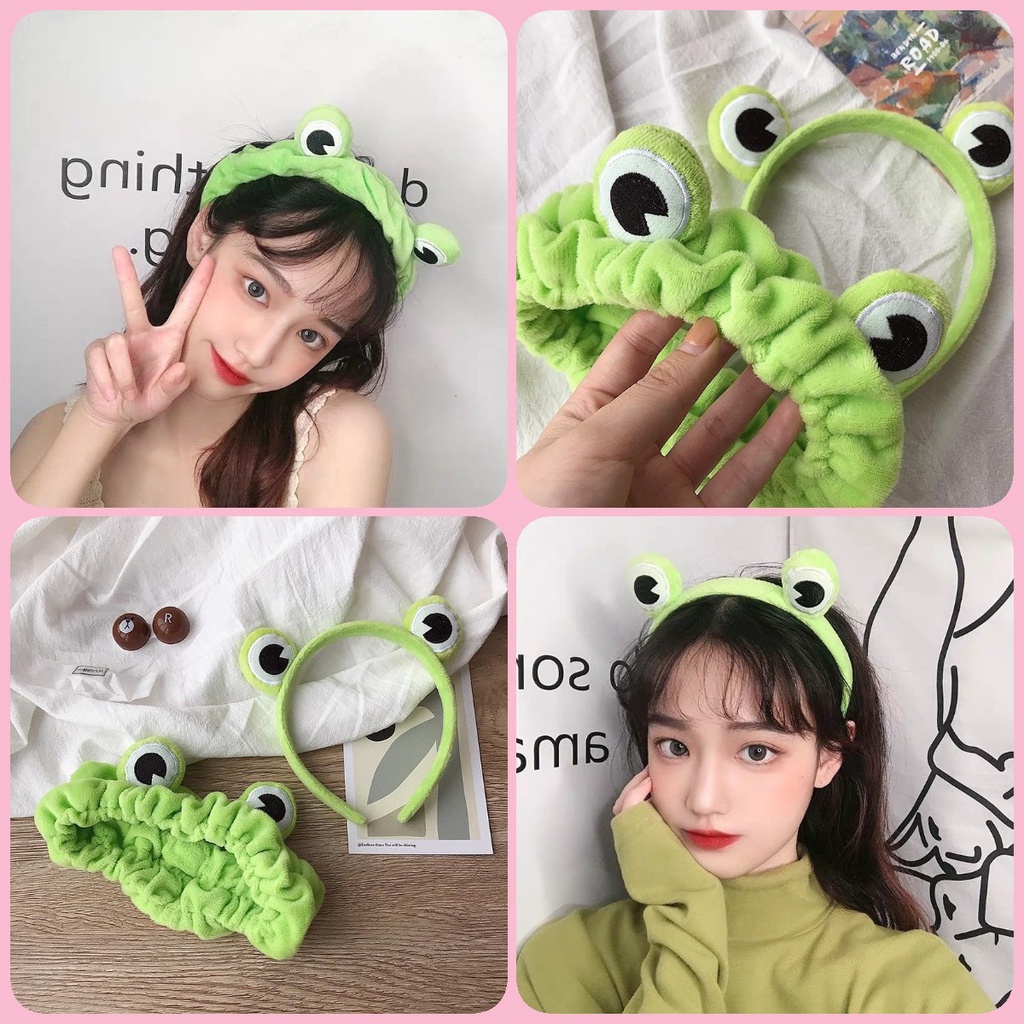 Băng Đô Cài Tóc Phủ Lông Thiết Kế Hình Cá Mập Hoạt Hình Dễ Thương Sáng Tạo Phong Cách Hàn Quốc