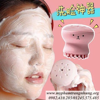Cọ rửa mặt bạch tuộc Silicon