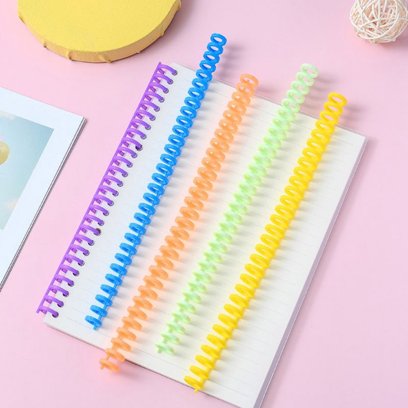 Bộ 5 vòng đệm 30 lỗ làm bằng kim loại cho làm sổ tay A4