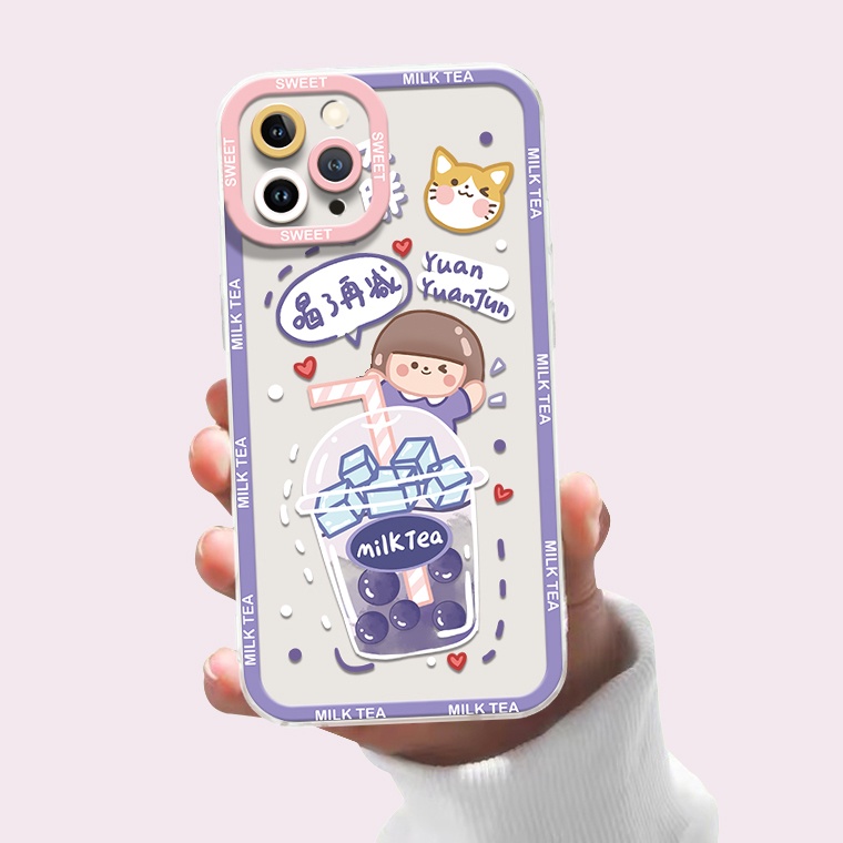 Ốp Điện Thoại Silicon TPU Mềm Trong Suốt Họa Tiết Thỏ Dễ Thương Cho IPhone 14 13 12 Pro XS Max X XR 11 8 7 6 6S 14 Plus