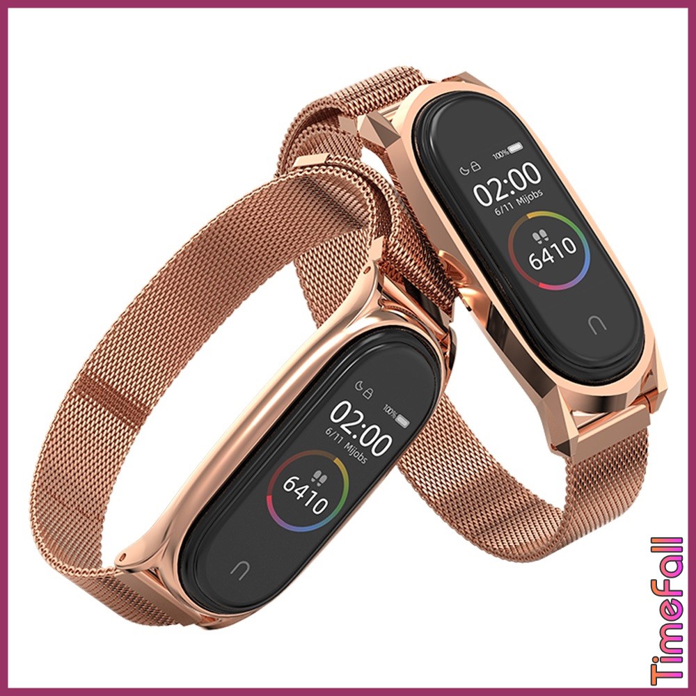 Dây đeo nam châm GT mi band 6, miband 5 chính hãng MIJOBS, dây đeo thay thế mi band 5, miband 6 milanese loop GT