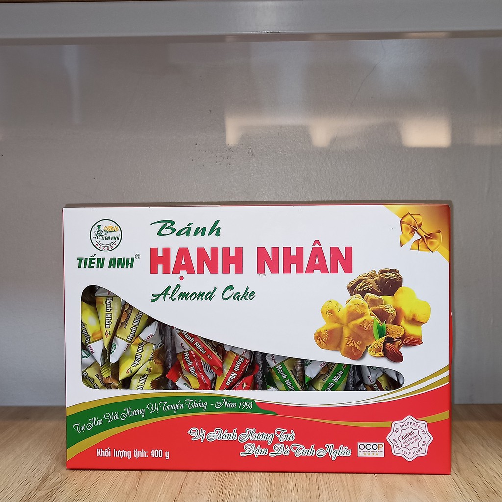 Bánh Tiến Anh hạnh nhân hộp 400g - Điểm Bán Xanh