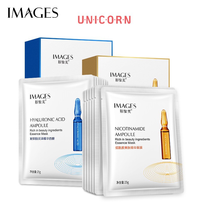Mặt nạ tinh chất dưỡng da Image Beauty Niacinamide Thu nhỏ lỗ chân lông, Dưỡng ẩm Hyaluronic Acid Ampoule
