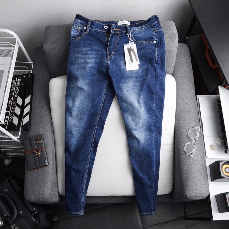 QUẦN JEAN NAM BIGSIZE HÀNG XUẤT SIZE LỚN - 02 MÀU XANH CO GIÃN