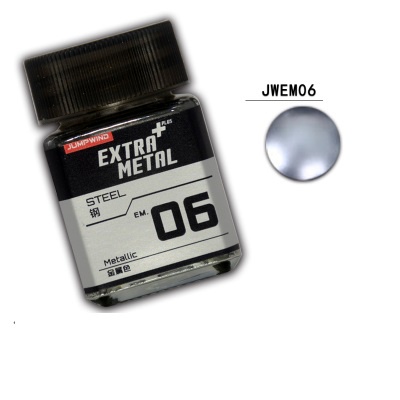 Sơn màu kim loại EM01-EM16 Extra Metal Jumpwind 18ml gốc dầu - Sơn Mô Hình