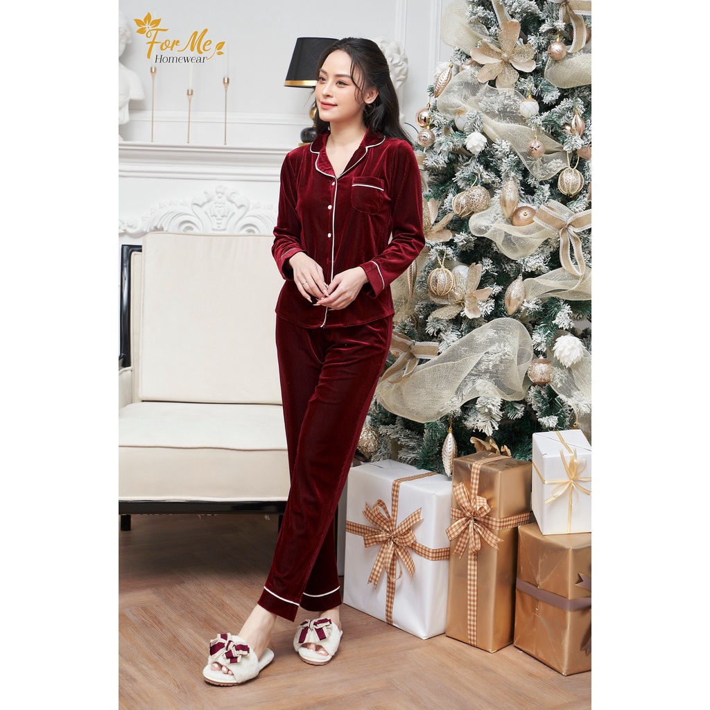 Bộ Nhung Tăm 04 cao cấp mặc sang trọng và ấm áp