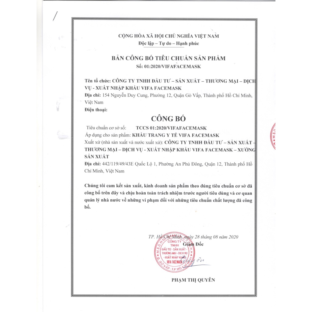2 hộp khẩu trang y tế 4 lớp, VIFA FACEMASK , Màu xanh, ISO 9001:2015 Hồ Chí Minh
