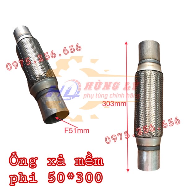 Ống xả mềm phi 50*300 HD3T5-KIA1T4-HM6T phụ tùng ô tô Phụ tùng Hùng Lỳ