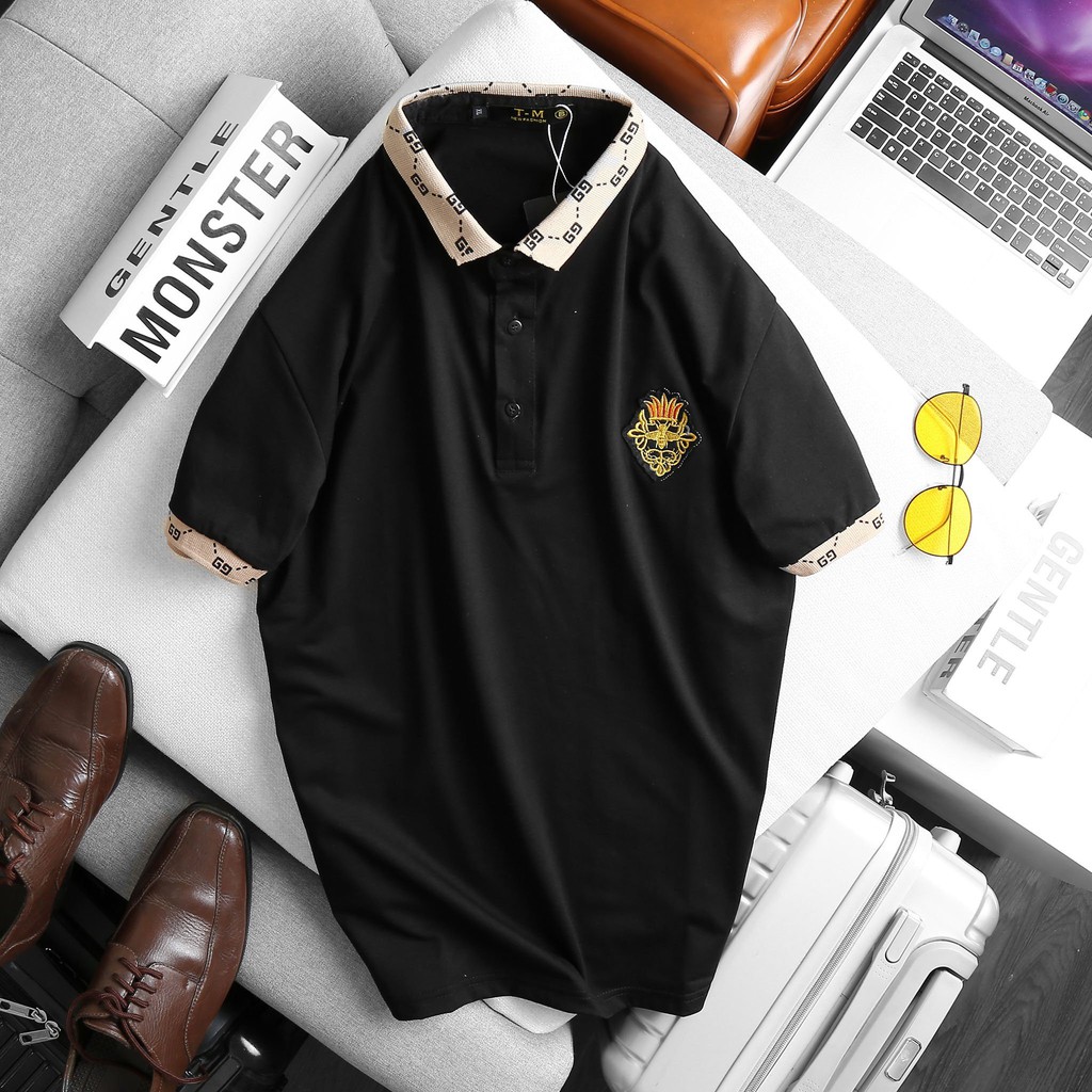 Áo Thun Nam Cổ Bẻ, Áo Polo Nam Tay Ngắn OBOKFASHION, Áo Thun Nam Cộc Tay Cao Cấp Mẫu Mới Màu Đen-Trắng ACB14 | BigBuy360 - bigbuy360.vn