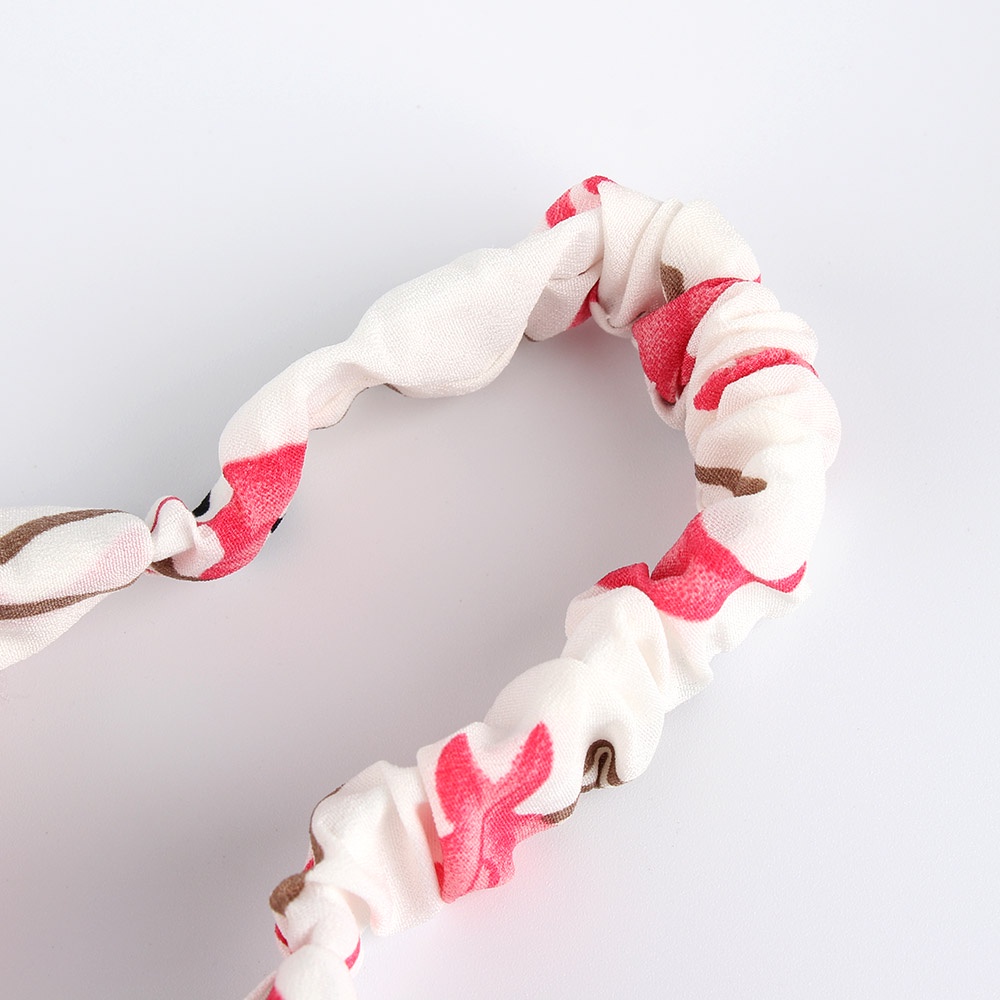 Băng đô cài tóc in họa tiết chim hồng hạc thời trang MIHAN1