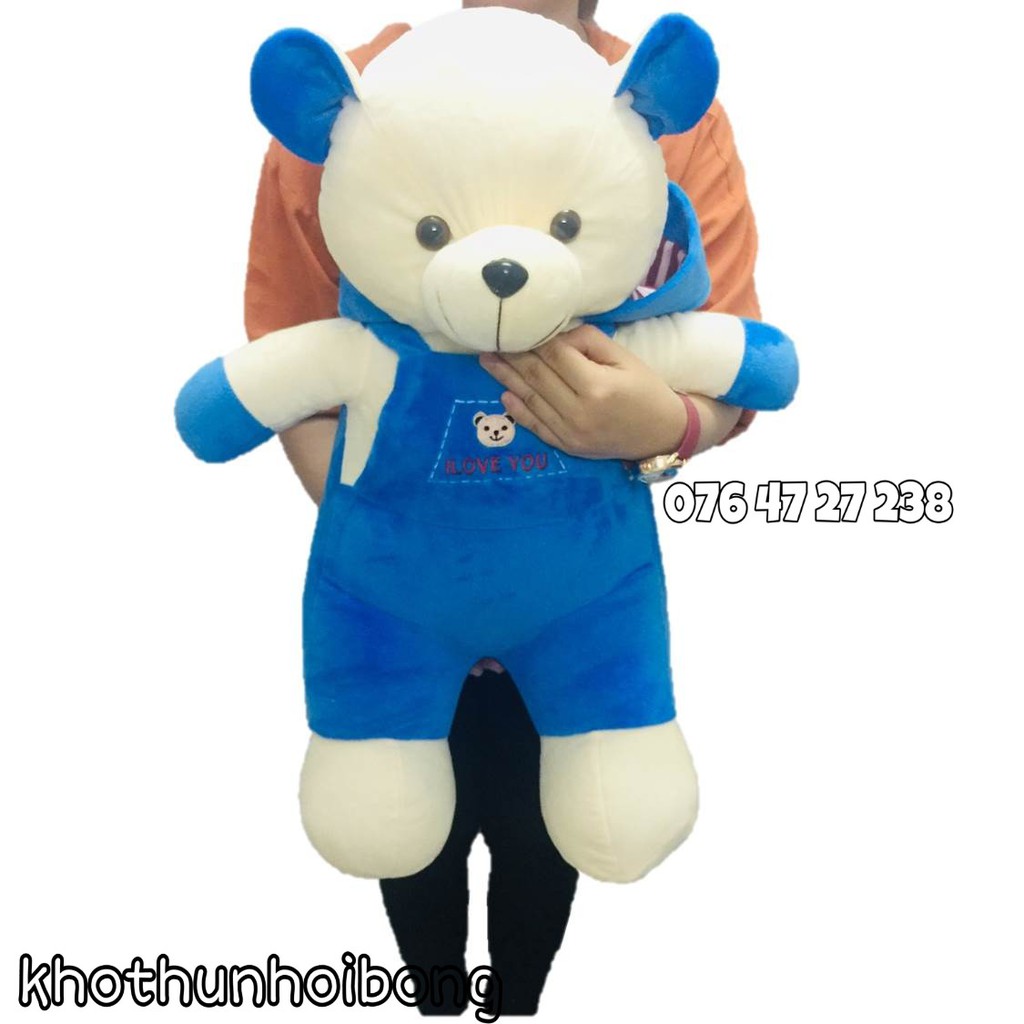 GẤU TEDDY (80cm) GẤU BÔNG TEDDY ĐỘI NÓN CUTE  THÚ NHỒI BÔNG TEDDY GIÁ RẺ