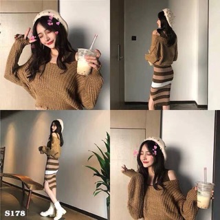 SET ĐẦM BODY LEN KÈM ÁO CROP