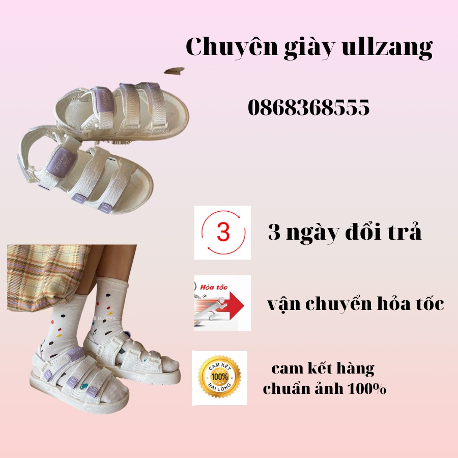 DÉP SANDAL ULZZANG MIX TÍM QUAI THÁO RỜI HỌC SINH
