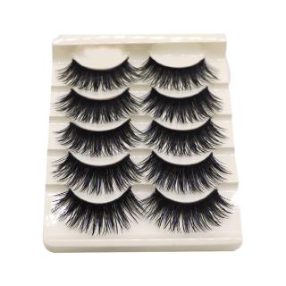 Set 5 Cặp Lông Mi Giả Dày Dặn Trang Điểm Mắt Khói