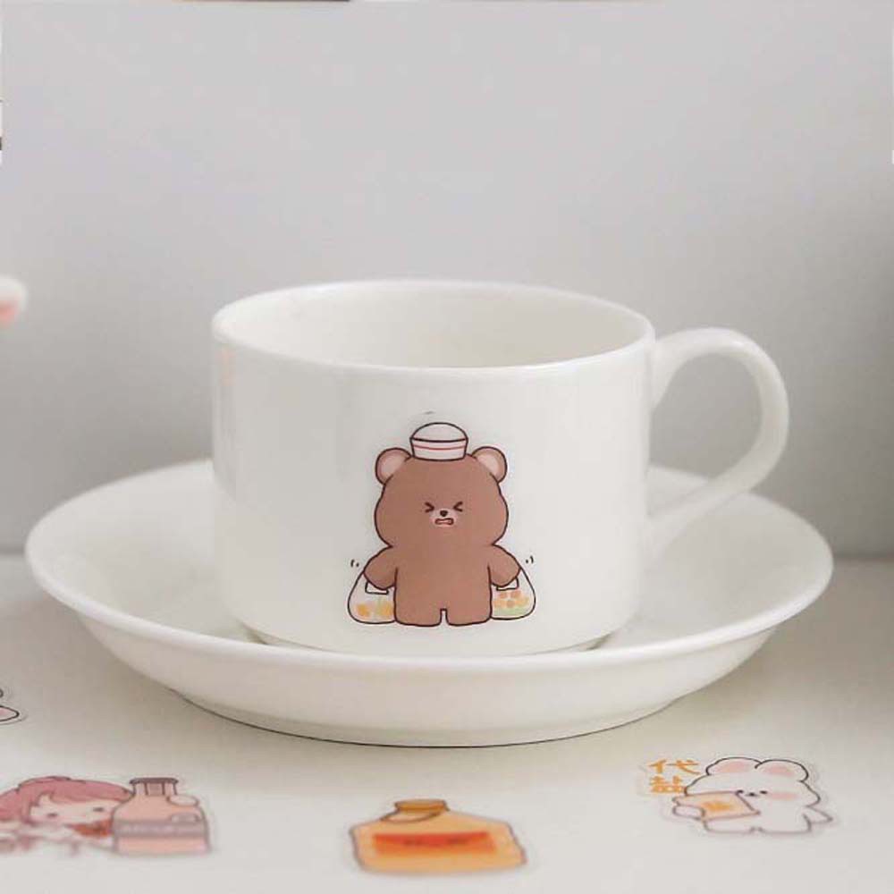 Miếng Dán Trang Trí Sổ Tay / Đồ Thủ Công Bằng Pet In Họa Tiết Hoạt Hình Kawaii Dễ Thương Diy 81