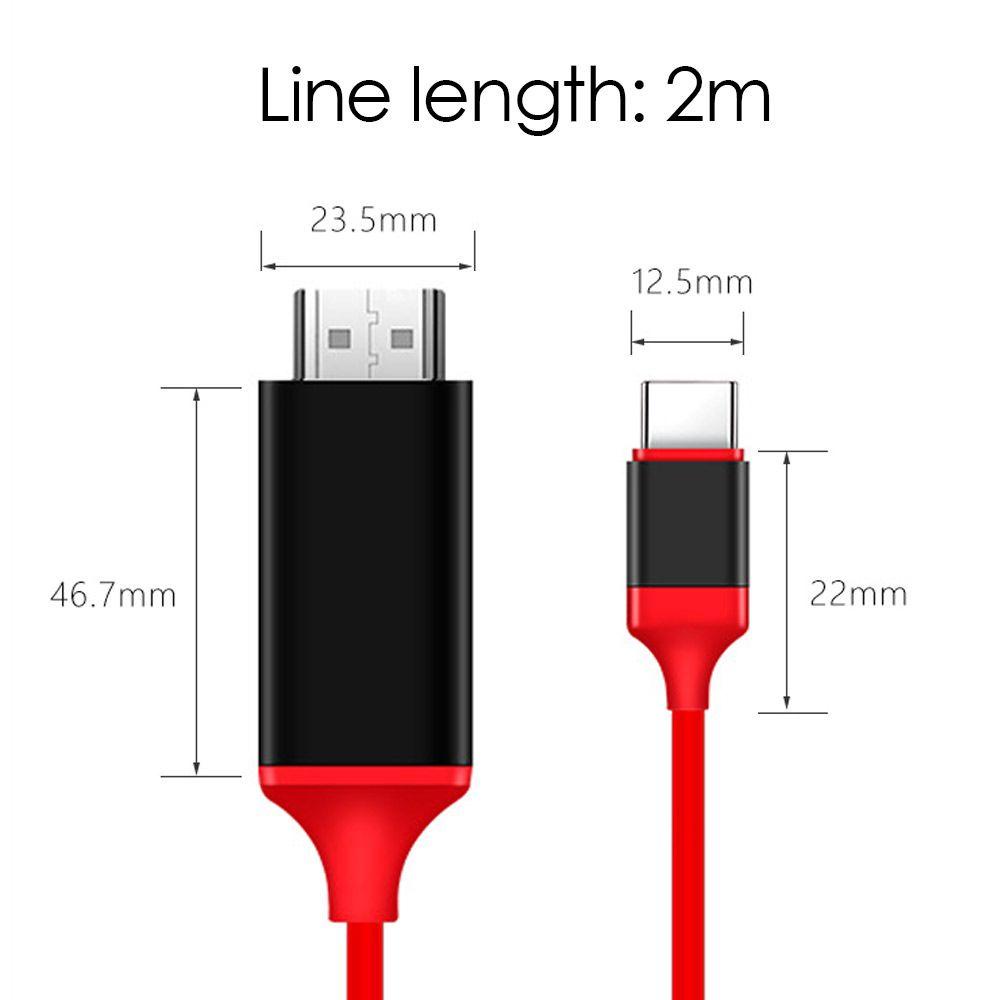 MYRONGVN Dây Cáp Chuyển Đổi Cổng Type-C Sang HDMI 4K HD Chuyên Dụng Cho Màn Hình Laptop