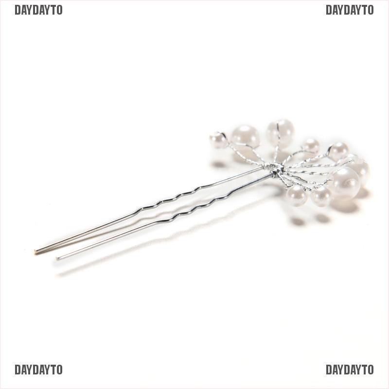 Trâm Cài Tóc Hình Bông Hoa Đính Ngọc Trai Nhân Tạo Thời Trang