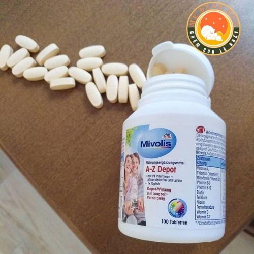 Vitamin tổng hợp Mivolis A Z Komplett cho người dưới 50 tuổi, lọ 100 viên của Đức