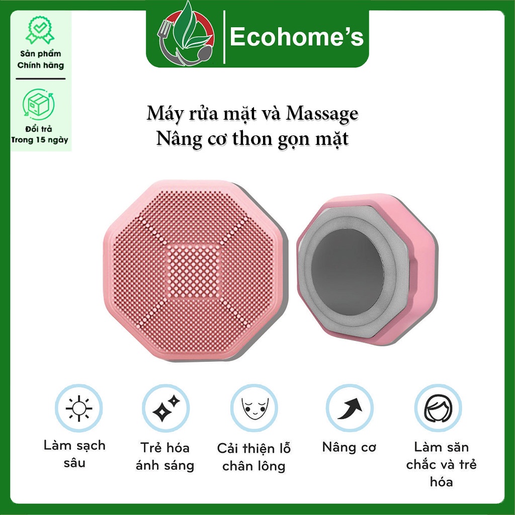 Máy rửa mặt mini đẩy tinh chất massage mặt kèm chế độ nâng cơ mặt 4 chức năng