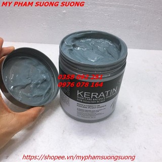 Ủ tóc keratin 1000ml - keratin bùn nâu