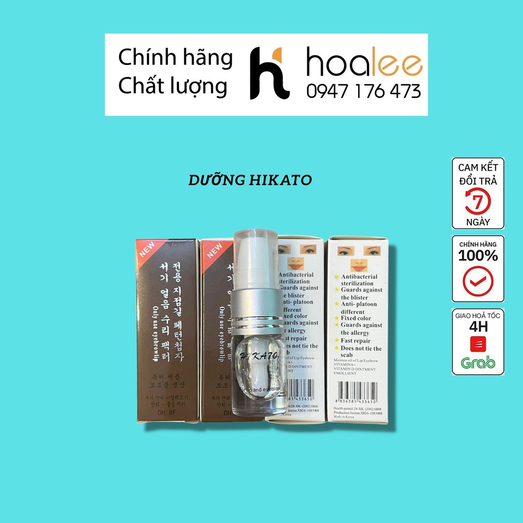 Dưỡng Hikato Hàn quốc kháng khuẩn chống seọ, dưỡng mày, môi sau phun xăm