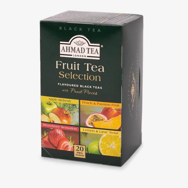 BST 4 vị Trà đen Hoa quả (Dâu, Đào, Chanh, Táo) - Ahmad Fruit Tea Collection (túi lọc có bao thiếc - 20 túi/hộp)