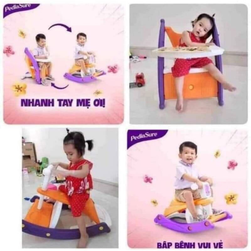 Ghế bập bênh, NGỒI TẬP ĂN DẶM hàng quà tặng PEDIASURE