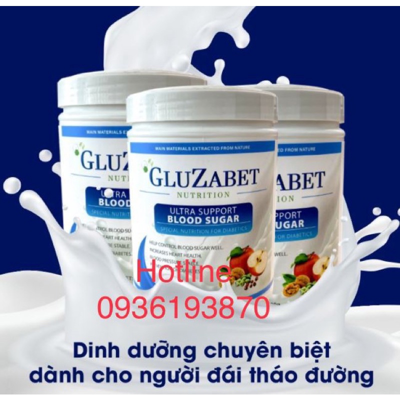 SỮA GLUZABET  [CHÍNH HÃNG] ❤️ GLUZABET SỮA CHO NGƯỜI TIỂU ĐƯỜNG