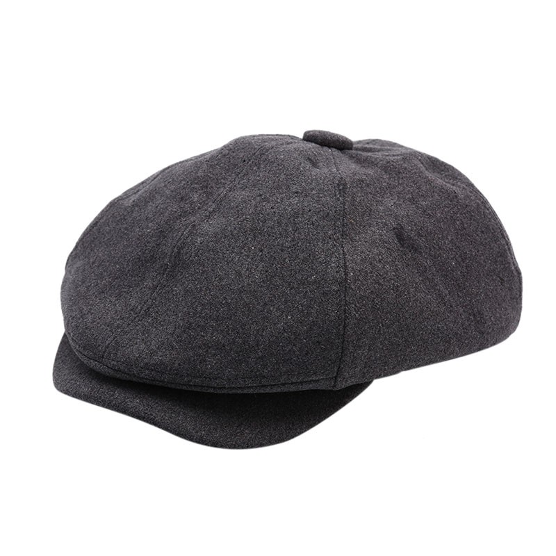 [bigapple]Unisex Mens Ladies 8 Panel Wool Blend Baker Boy Newsboy Flat Cap adore