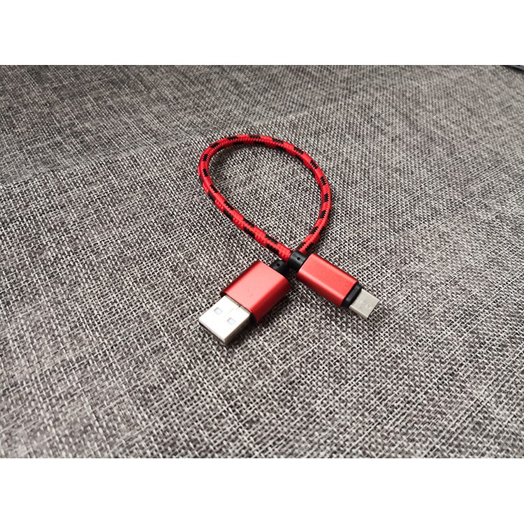 Dây Cáp Sạc Truyền Dữ Liệu Ngắn 25cm Cho android / apple type-c xiaomi samsung huawei oppo