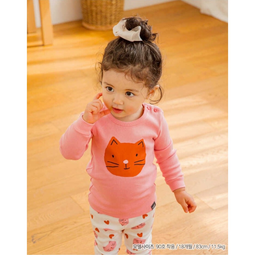 Quần áo trẻ em😽thu đông😽Cotton thun mịn 😽Cordi Hàn Quốc nội địa-Mèo xinh😽