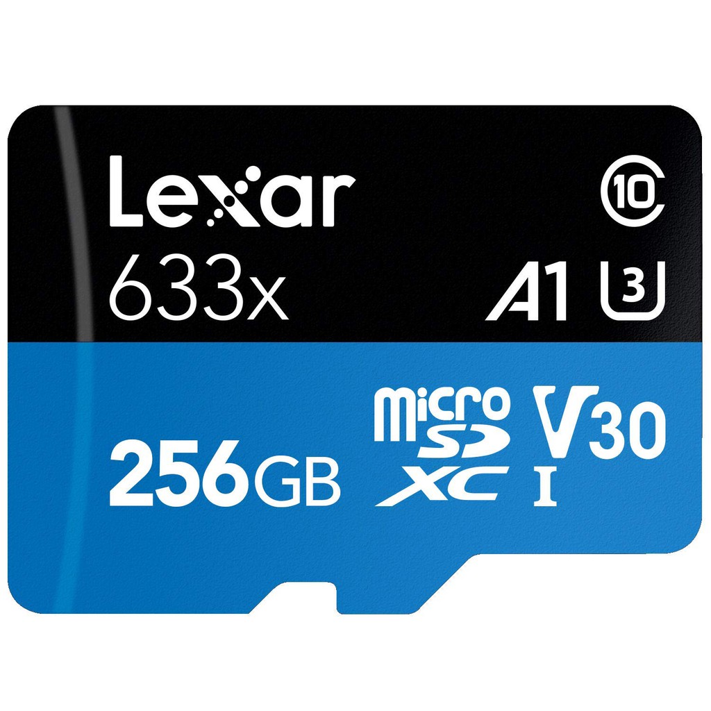 Thẻ nhớ 256GB Lexar 633x micro SDXC UHS-l V30 -100MB/s / Tặng kèm áo thẻ