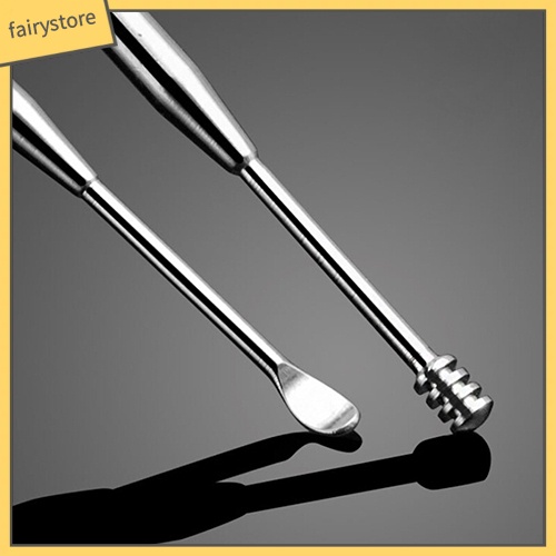 Dụng cụ vệ sinh tai bằng thép không gỉ hai đầu chuyên dụng tiện lợi