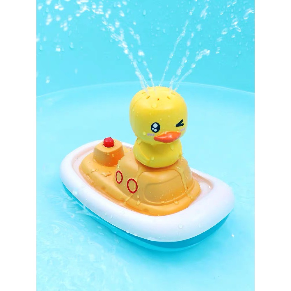 [SIÊU RẺ] Đồ chơi nhà tắm cho bé - Vịt cướp biển phun nước 4 trong 1 siêu dễ thương