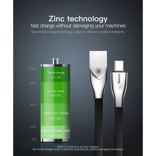 Cáp Baseus zinc Alloy 2A Type C