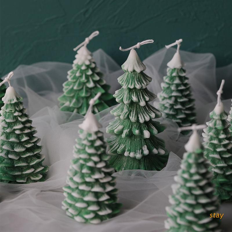 Khuôn silicone tạo hình làm xà phòng hình cây thông Noel 3D DIY