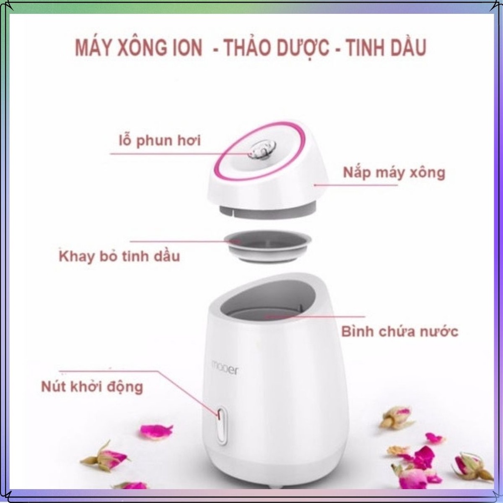 Máy Xông Da Mặt Thảo Dược, Hoa Quả Tươi Tự Động Giúp Khuếch Tán Tinh Dầu Tạo Ẩm Và Làm Đẹp Da Maoer - Bảo Hành 12 Tháng