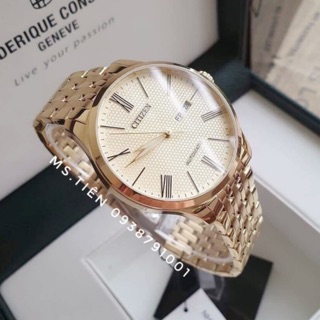 Đồng hồ nam Citizen NH8352-53P automatic dây kim loại mạ vàng