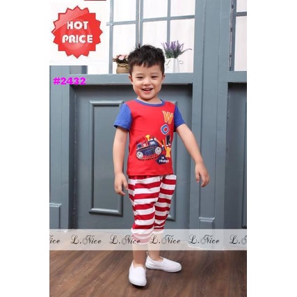 Bé Trai STELAN WOW + Quần Dài Màu Đỏ (Eaire)