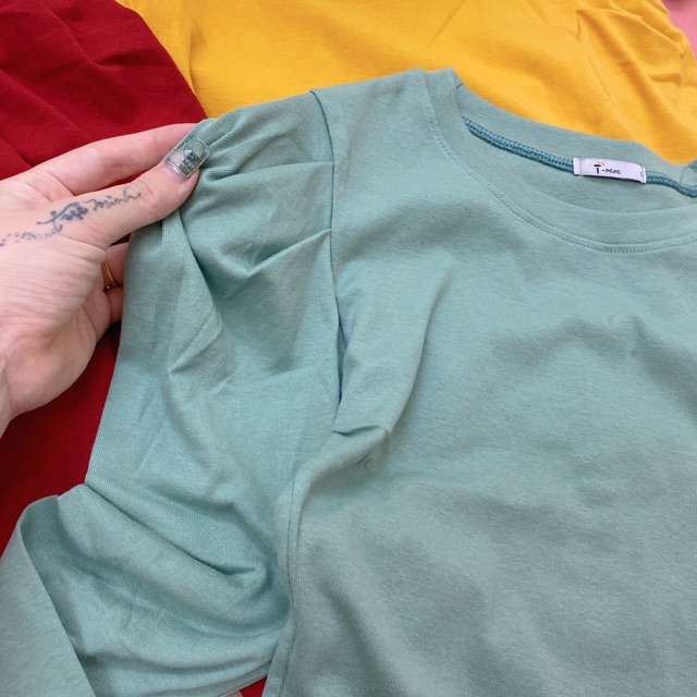 Áo thun dài tay phồng basic new hot