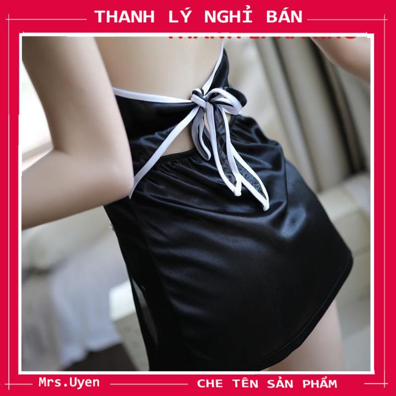 Váy ngủ nữ gợi cảm cosplay cô gái thượng hải, đầm ngủ nữ hở lưng gợi cảm sang chảnh quý phái - SX001 | BigBuy360 - bigbuy360.vn