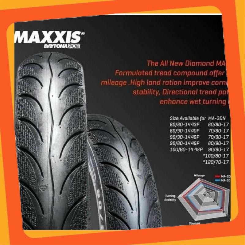 Vỏ maxxis không ruột cho xe tay ga Novo/Vison/Atila