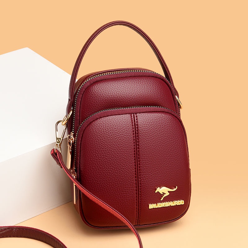 Hàng Mới Về  Túi Đeo Chéo Vai Da Bò Thật Mini Đựng Điện Thoại Chìa Khóa Phong Cách Mới Cho Bạn Gái