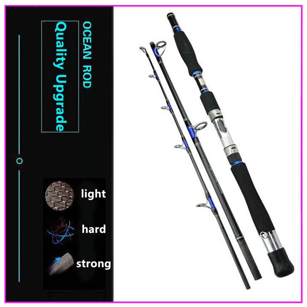 Cần Câu Cá 3 Khúc 1.8M / 1.98M / 2.1M / 2.4M  Siêu Cứng